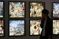 「えんとつ町のプぺル展」の様子。