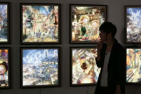 「えんとつ町のプぺル展」の様子。