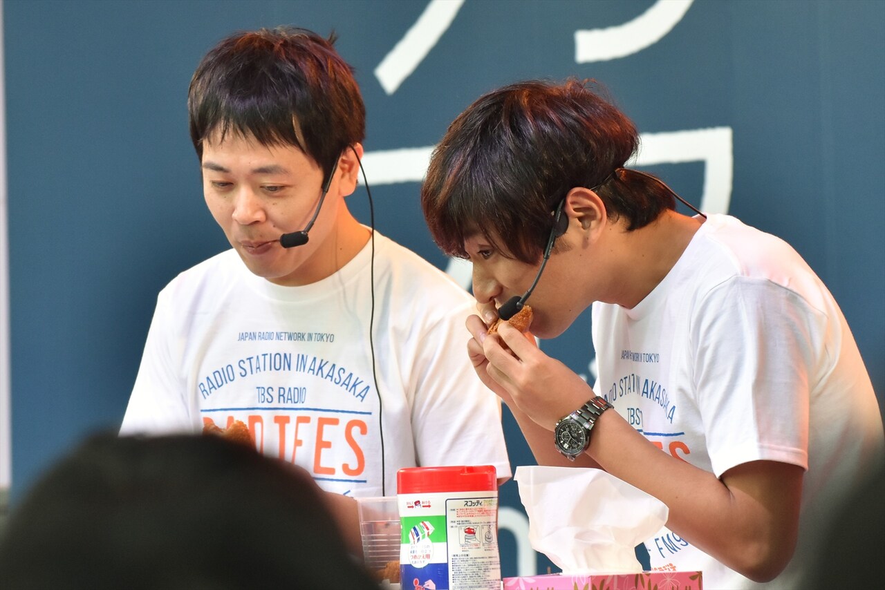 アルコ＆ピース酒井、TBSラジオ祭りでコロッケ早食い10分11個