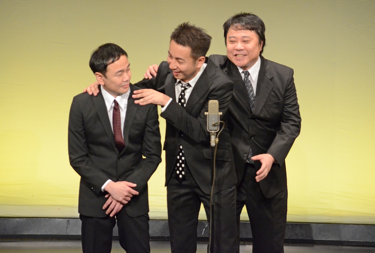 漫才「合コン」を披露する我が家。