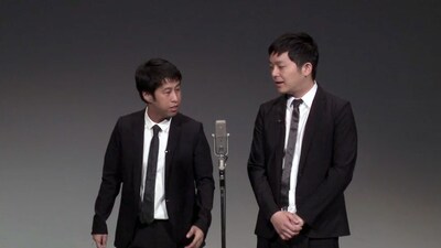 DVD「ウエストランド第一回単独ライブ『GRIN!』」のワンシーン。
