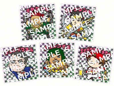 「PRISM!」の会場で販売されるステッカーのサンプル。