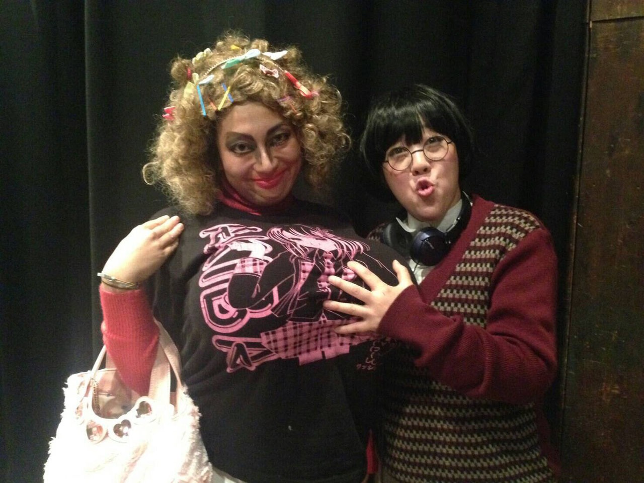 「TITAN LIVE Rhea」に2人揃って出演した日本エレキテル連合。