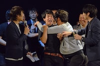 優勝者発表の瞬間。