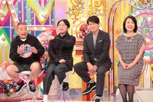 「金曜★ロンドンハーツ」に出演する（左から）出川哲朗、有吉弘行、ヒロミ、杉田かおる。(c)テレビ朝日