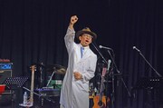 イベントに登場したどきどきキャンプ佐藤。