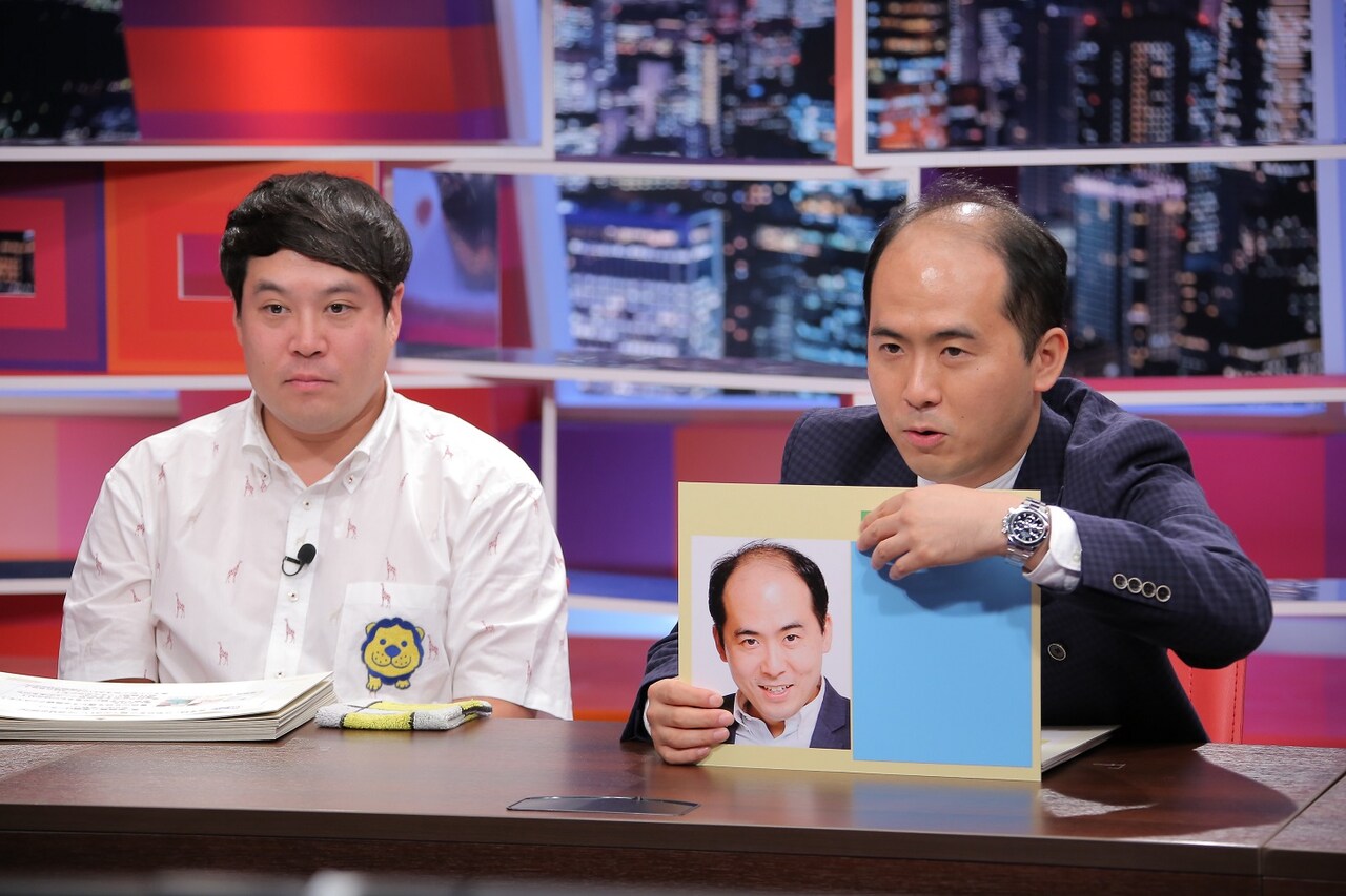 （左から）タカアンドトシ・タカ、トレンディエンジェル斎藤。(c)中京テレビ