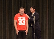 左からモグライダーともしげとボーイフレンド宮川。