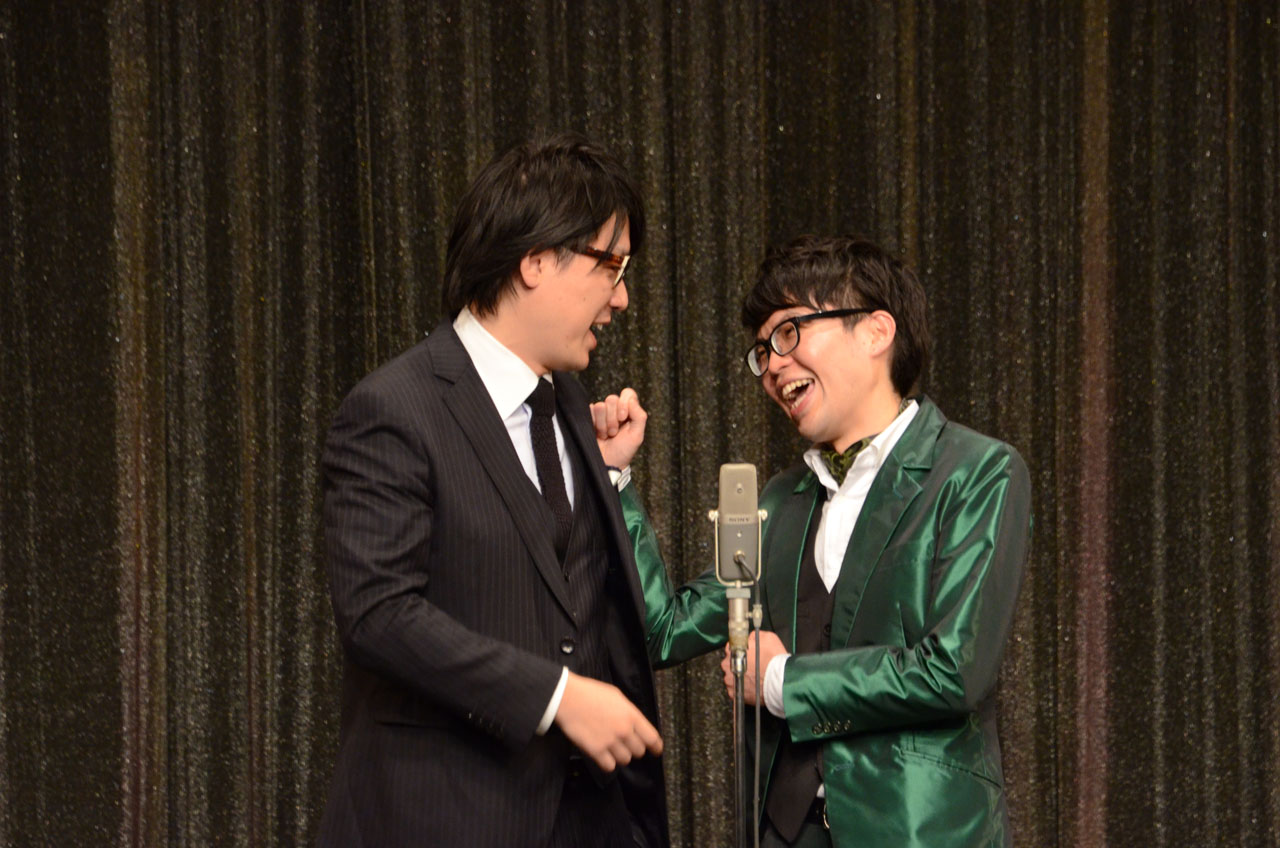 左から囲碁将棋・文田とヤーレンズ出井。