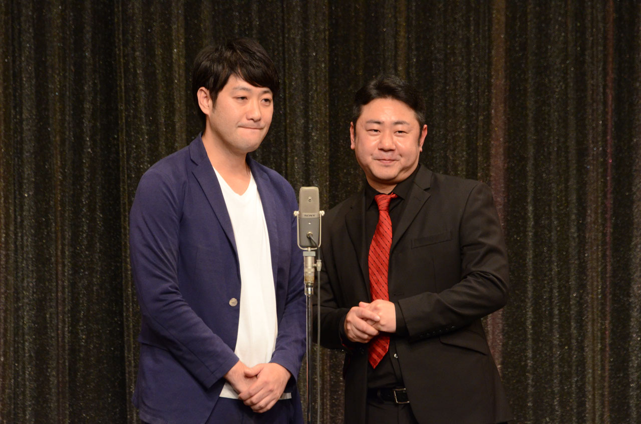 左からゆったり感・中村と錦鯉・渡辺。