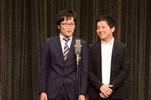 左からタモンズ大波とウエストランド河本。