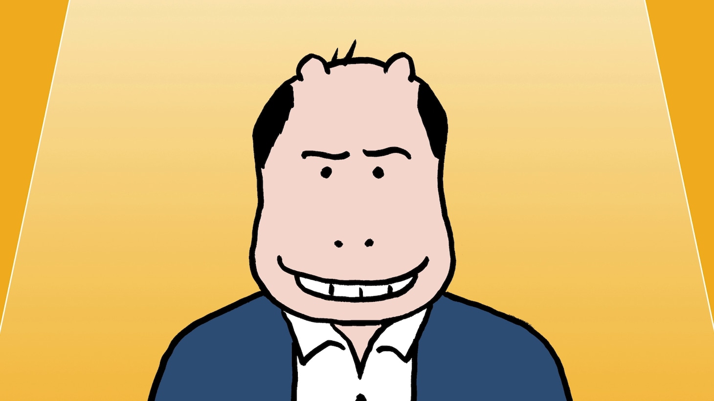 「明治うがい薬 歌っているカバさんは誰？Twitter キャンペーン」の動画のワンシーン。