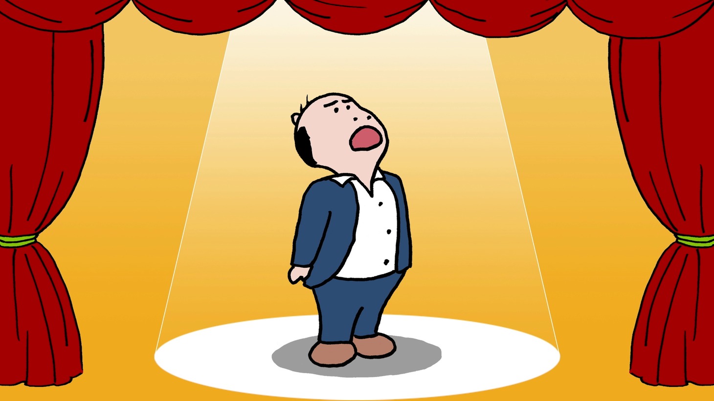 「明治うがい薬 歌っているカバさんは誰？Twitter キャンペーン」の動画のワンシーン。