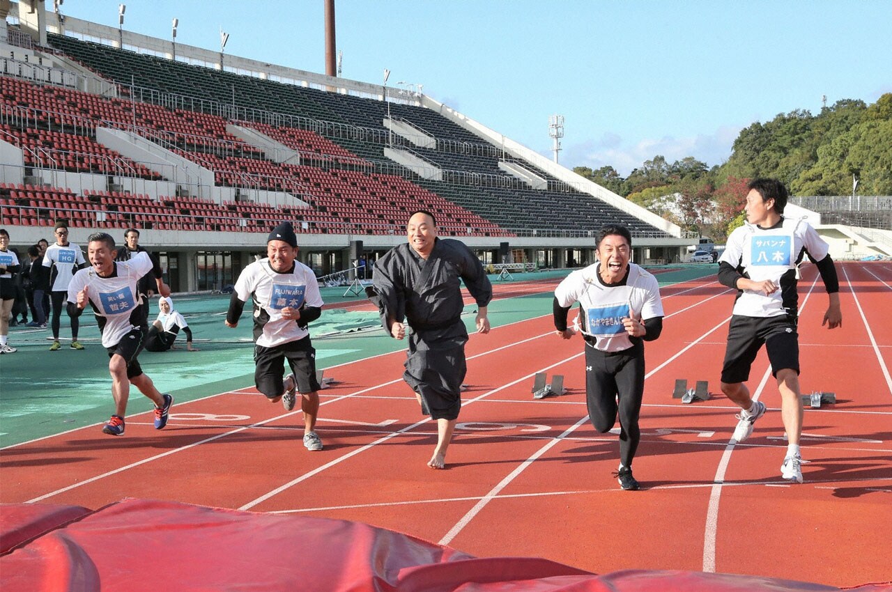 「吉本陸上競技会ザ・ゴールデン2016」のワンシーン。(c)MBS