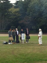 「ダウンタウンのガキの使いやあらへんで!!大晦日年越しスペシャル 絶対に笑ってはいけない科学博士24時！」撮影中の様子。