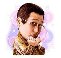 「ピコ太郎 PPAPスタンプ」イメージ (c) avex management