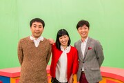 左からフットボールアワー岩尾、ハイヒール・リンゴ、フットボールアワー後藤。(c)テレビ大阪
