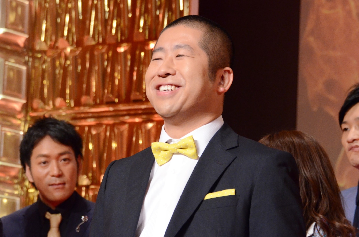 ハライチ澤部。岩井は仕事の都合で会見を欠席した。