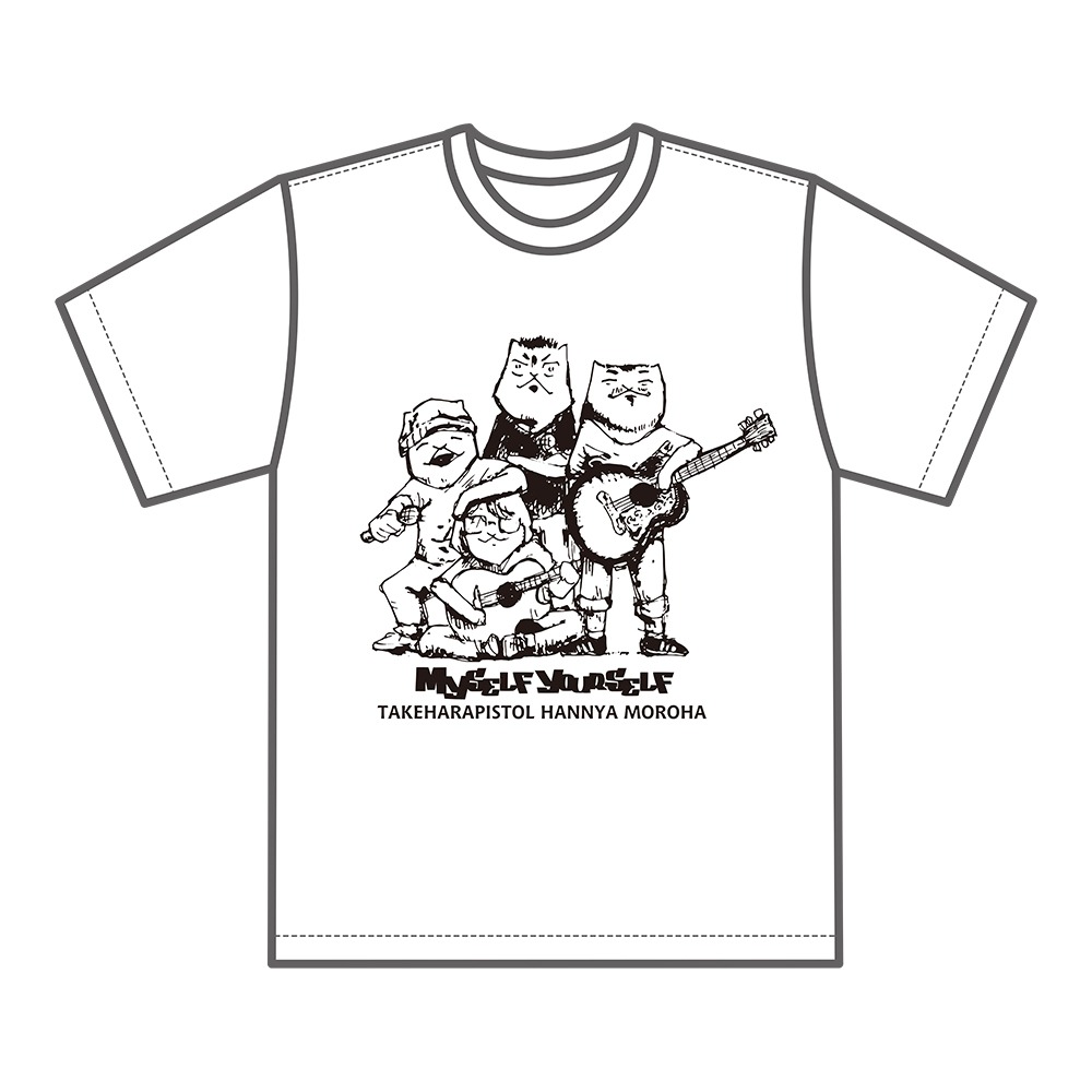 「タワーレコード新宿店18周年×宮川企画『マイセルフ,ユアセルフ』」で販売されるTシャツのイメージ。