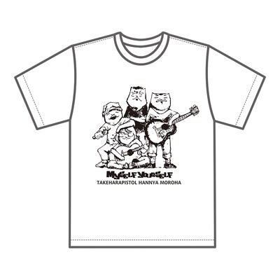 「タワーレコード新宿店18周年×宮川企画『マイセルフ,ユアセルフ』」で販売されるTシャツのイメージ。