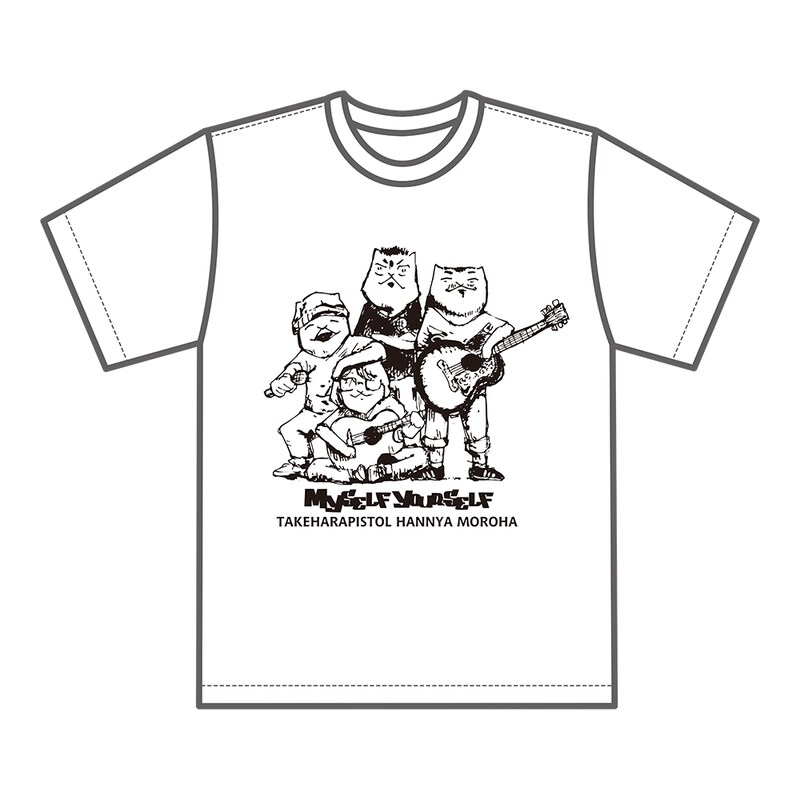 「タワーレコード新宿店18周年×宮川企画『マイセルフ,ユアセルフ』」で販売されるTシャツのイメージ。