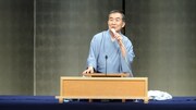 「上方落語四天王 追善落語会」に出演した桂文枝。