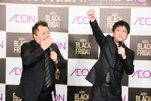 ブラックマヨネーズによるトークショーの様子。