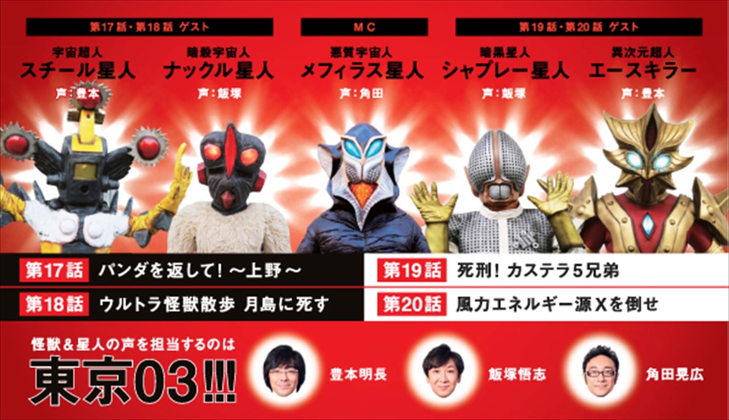 DVD「ウルトラ怪獣散歩～上野/深川・月島/長崎 編～」の出演者と内容紹介。