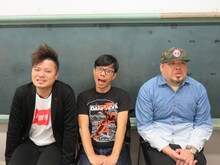 左からバッドボーイズ佐田、バッファロー吾郎・竹若、野性爆弾くっきー。