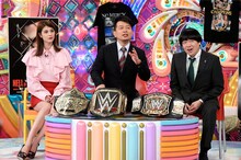 雨上がり決死隊とマギー（左）。(c)テレビ朝日