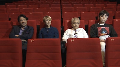 左から別所哲也、三島有紀子、水道橋博士、羽田圭介。(c)読売テレビ