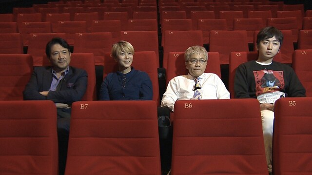 左から別所哲也、三島有紀子、水道橋博士、羽田圭介。(c)読売テレビ