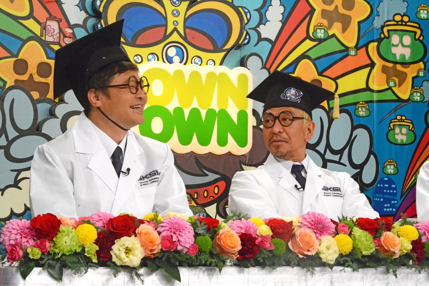 左から月亭方正、ダウンタウン松本。