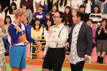 （左から）りゅうちぇる、トレンディエンジェル。(c)フジテレビ