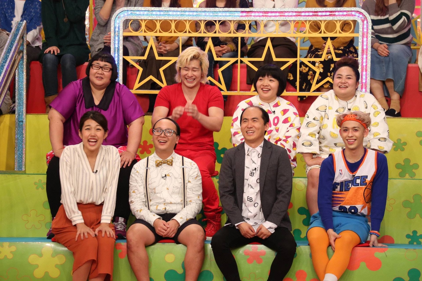 「VS嵐」に登場する「2016年活躍芸人チーム」のメンバー。(c)フジテレビ