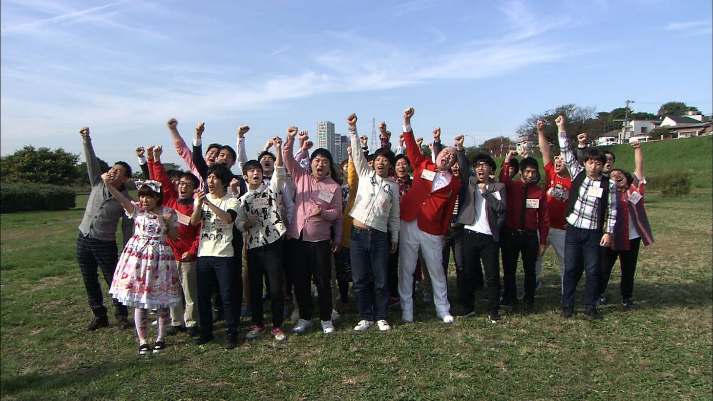 「くりぃむナンチャラ」で展開される「お笑いマニア王決定戦 予選会」の出演芸人たち。(c)テレビ朝日