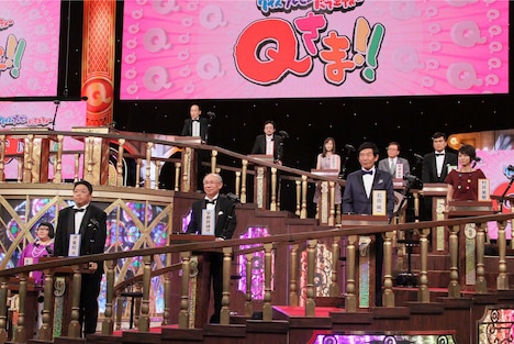 「Qさま!!SP」予選Bブロックの出演者たち。(c)テレビ朝日