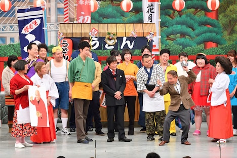 池乃めだかがポコポコヘッドに挑戦した一幕。(c)MBS