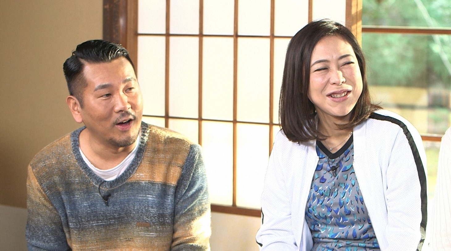 （左から）FUJIWARA藤本、椿鬼奴。(c)TBS