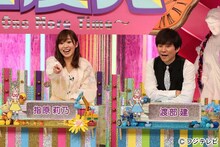 （左から）指原莉乃、アンジャッシュ渡部。