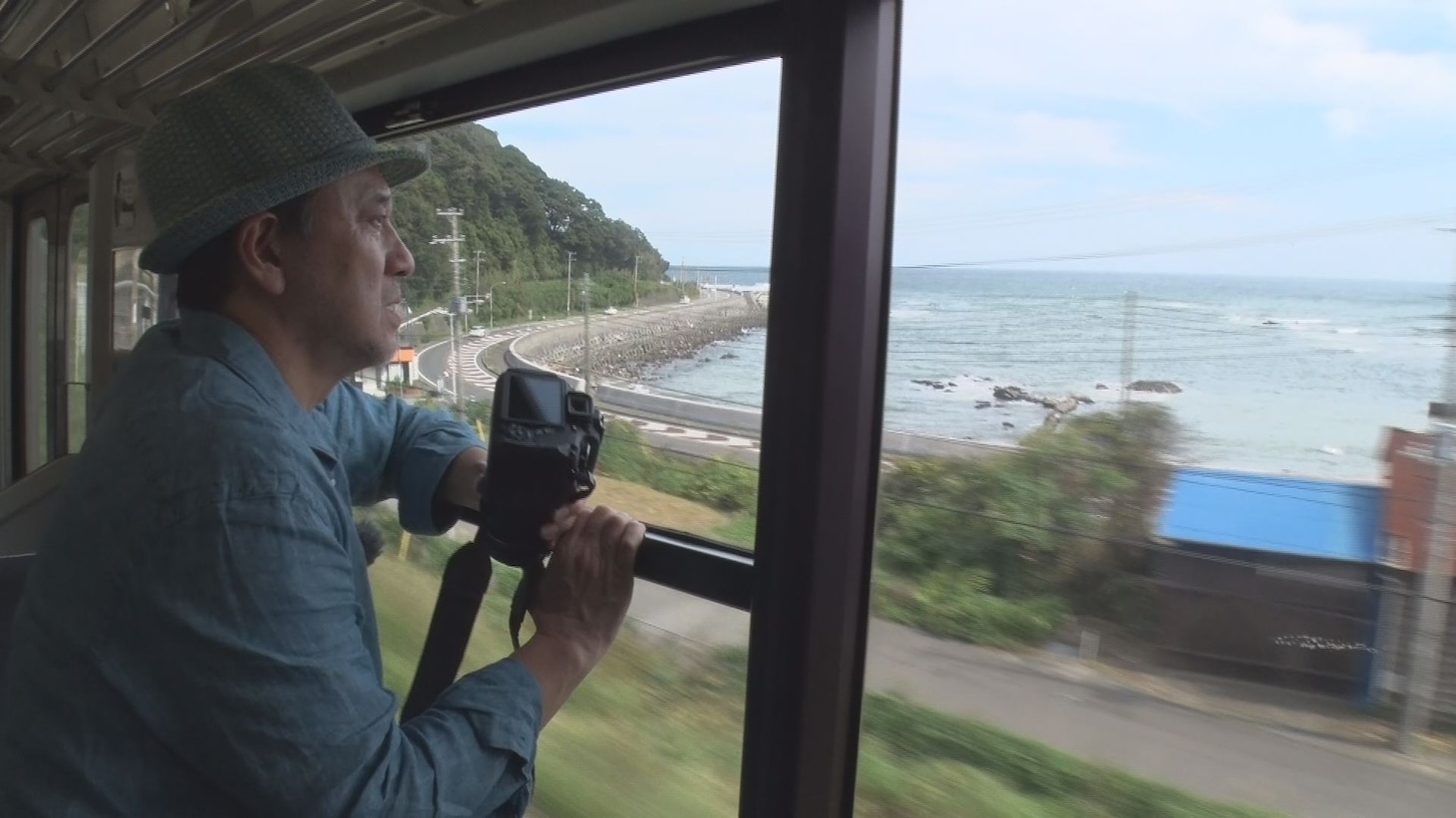 「熱血BO-SO TV presents リッキーのローカル鉄道オタク旅 総集編」のワンシーン。(c)チバテレ