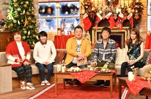 （左から）ハリセンボン、ブラックマヨネーズ、北川景子。(c)TBS