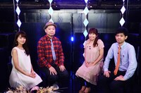 左から曽田茉莉江、鈴木おさむ、ハナイチゴ。(c)BSフジ