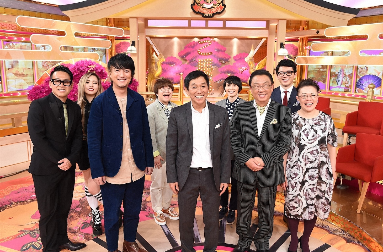「爆笑！明石家さんまのご長寿グランプリ2016」の出演者たち。(c)TBS