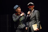 エレ片の歴史を振り返る大槻ケンヂ（左）とゲッターズ飯田（右）。（撮影：キクチサトル）