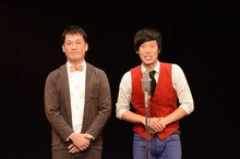 藤崎マーケット。左から田崎、トキ。