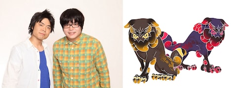 ライスと2人が演じる黄狗、赤狗。(c)2017 映画プリキュアドリームスターズ！製作委員会