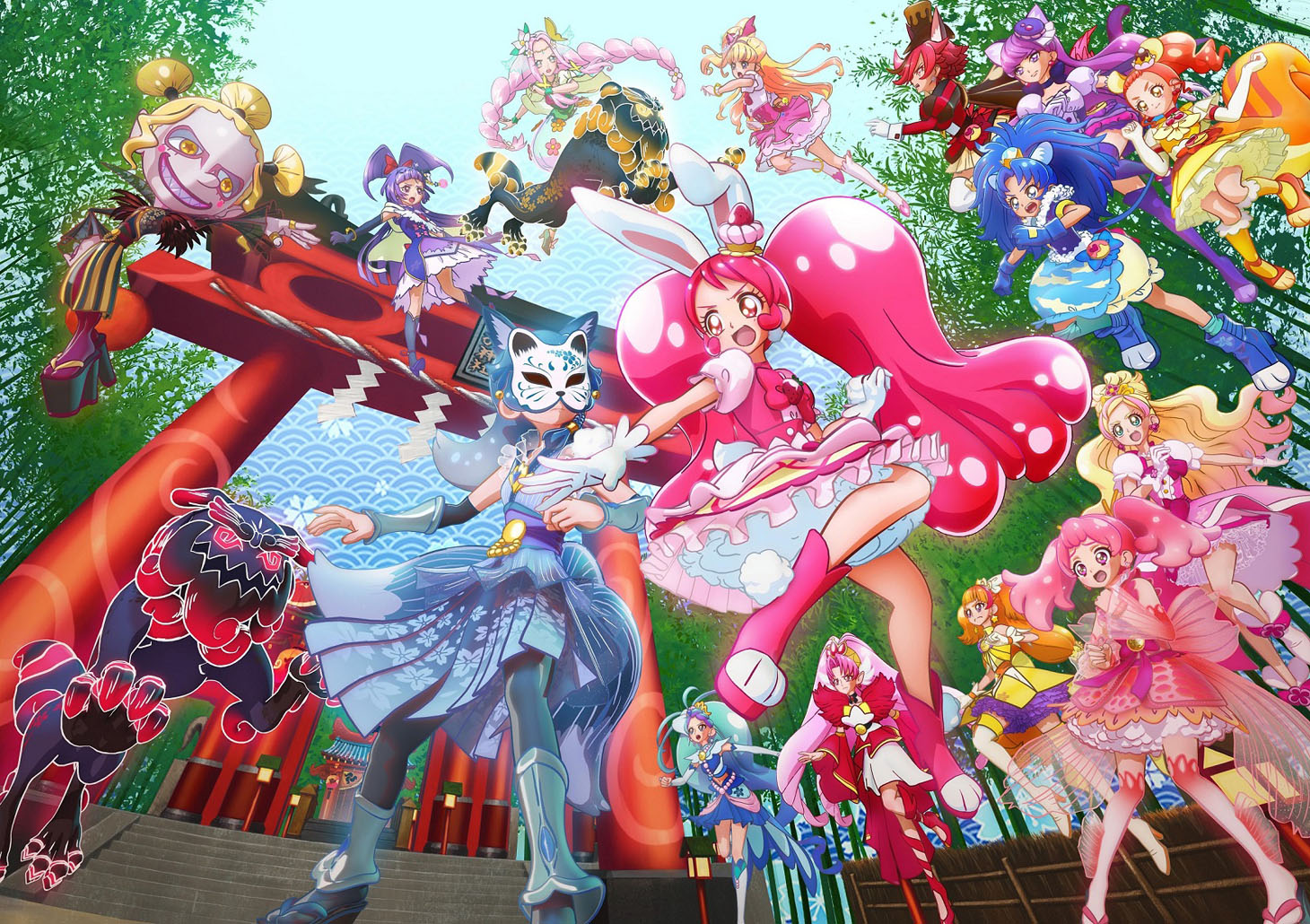 「映画プリキュアドリームスターズ！」メインビジュアル (c)2017 映画プリキュアドリームスターズ！製作委員会