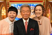 「結婚したら人生劇変！○○の妻たち」に出演する（左から）森三中・大島、みのもんた、SHELLY。(c)TBS