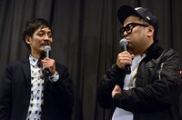 昨年1月に行われた映画「牝猫たち」のトークイベントより、とろサーモン。